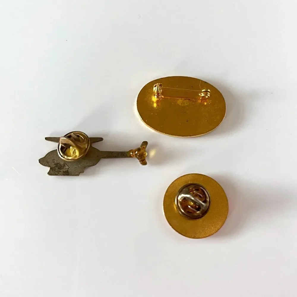 Vintage Pins Lot Ski Helicopter Puerto Rico